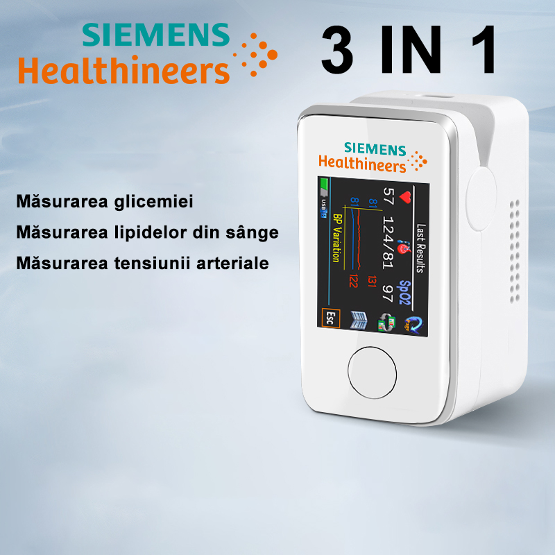 【3 în 1】Măsoară glicemia + lipidele din sânge + tensiunea arterială
